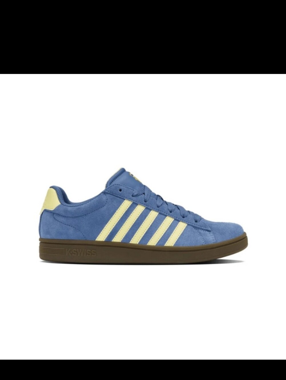 K-Swiss Court Tiebreak II SDE Men's Blue Horizon/Wax Yellow/Dark Gum 09492-466-M